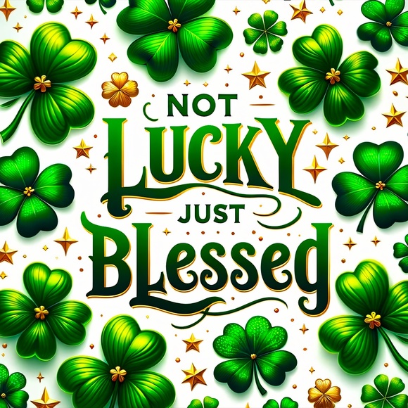 New Not Lucky Just Blessed 20 oz Insulated Tumbler - Picture 3 of 7